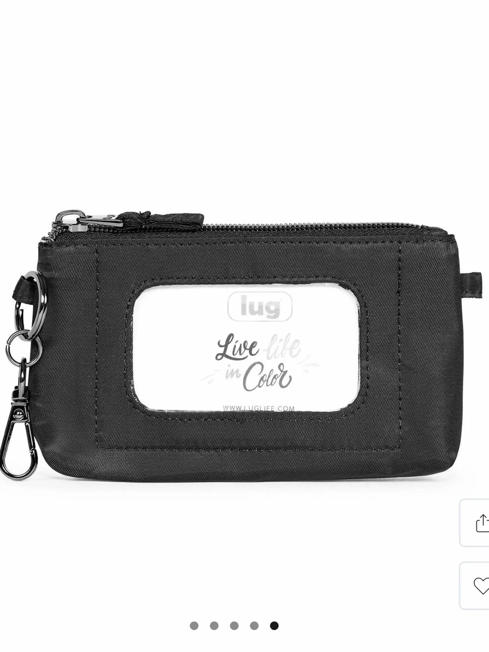 LUG XL Metro ID Midnight Black Pouch